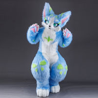 Écharpe de cou Kigurumi Fursuit, accessoires de col en fourrure mignons pour costume de cosplay Kemono, tenue de fête anime pour adultes