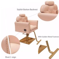 Produits en gros Mobilier de salon Chaise de salon de beauté portable Repose-pieds Chaise de salon de barbier Confortable en Chine