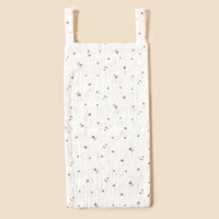 Sac de rangement double couche en crêpe pour jouets et couches, à suspendre au lit de bébé