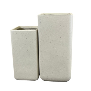 Maceta de granito; Maceta Hotel Maceta Columna Fibra de vidrio Bloque Antracita - Product Image 1
