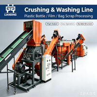 Línea de Lavado de Plástico Duro Industrial, Máquina de Reciclaje de Plástico Rígido HDPE PP