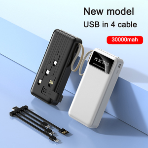 Batterie externe d'usine 20000 mAh avec câble intégré, support de téléphone portable et cordon – Batterie de secours portable - Product Image 5