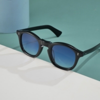 Lunettes de soleil classiques en acétate UV400 à monture complète, style rétro dégradé, de luxe, faites à la main, confortables, durables, avec logo personnalisé, prix bas
