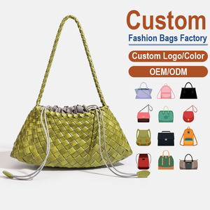 Bolso de paja tejido calado personalizado al por mayor OEM ODM, bolso tote de moda para madre e hijo con bolsa interior - Product Image 1