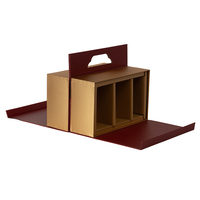 Boîtes cadeaux de luxe personnalisées de Noël noix de cajou truffe chocolat boîte pliable en carton magnétique en relief boîte d'emballage alimentaire en papier
