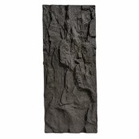 Revêtement mural moderne en panneaux de pierre PU noir charbon légers, texture 3D imitation roche, écologique, pour la maison, l'hôpital, l'hôtel