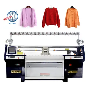 Macchina per maglieria per maglia Jacquard computerizzata multifunzionale per tessitura di trama professionale AOXIANG