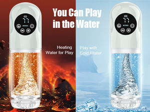 Jolly Space Masturbatore Tascabile Automatico da <span class=keywords><strong>Uomo</strong></span> con 9 Frequenze di Vibrazione, Controllo APP, Impermeabile, in ABS+TPE, Massaggio ad Acqua, Ergonomico 3D - Product Image 6