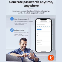 Serrures intelligentes numériques fines avec empreintes digitales, contrôle à distance par application Wifi Tuya TTlock, nouvelle conception Locstar, pour porte d'entrée, pour la maison