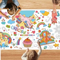 Nouvelle nappe Graffiti créative grande nappe de coloriage dessin nappe couverture de Table fournitures de fête pour les enfants