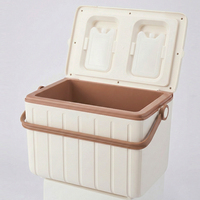 Glacière portable en plastique rigide de 18 L avec logo personnalisé, isolation PU, pour camping, pique-nique, aliments, boissons, bière - Vente en gros