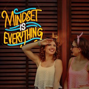 Insegna al Neon 'Mindset Is Everything' per Decorazione Murale, Luce Compatibile con Timer Smart Plug, Insegna LED Personalizzabile - Product Image 2