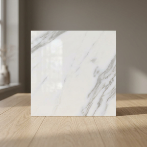 Calacatta Classic Lappato Porcelain <b>Floor</b> Tiles 600x600mm Marble Look Ceramic by Vistaar - Product Image 6
