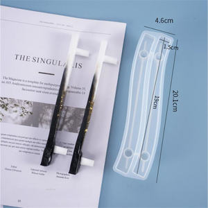 Artisanat Plateau Grip Moule Moules pour Résine Époxy Fleur Stockage Étain Silicone Moule Poignée Placard - Product Image 2