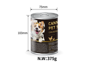 375g Aliment humide pour animaux de compagnie, vente en gros, OEM ODM, plusieurs saveurs, en conserve, pour chats et chiens, vente chaude en usine