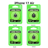 Protection d'objectif d'appareil photo en verre trempé ultra-transparent Green Eagle Eye pour iPhone 18 Pro Max 17 16 15 14 13, couverture intégrale