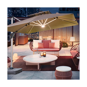 Sombrilla Cantilever para exteriores, sombrilla para jardín, sombrillas para patio con luz LED - Product Image 1