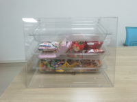 Séparateurs détachables acrylique garde-manger organisateur boîte de rangement transparente pain boulangerie gâteau Dessert présentoir bac de rangement étui