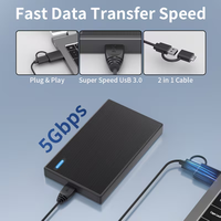 Hard Disk Eksternal 160GB USB 3.0 Portabel HDD Plug and Play untuk Laptop PC PS4 Xbox Siap Kirim Langsung dari Pabrik