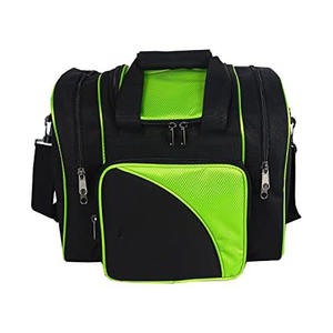 brunswick bowling <b>bag</b> Deluxe 1 Ball Bowling <b>Bag</b> with 5" Smooth Wheels Large <b>Accessory</b> Pocket, Shoe Compartment Extendable Handle - Product Image 1