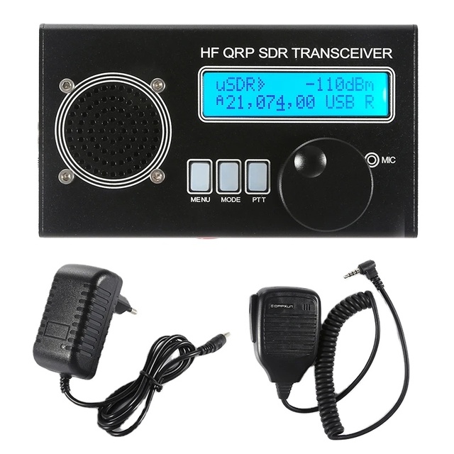 Latest Firmware R1.20W USDX USDR SDR Transceiver 8-band USB, LSB, CW, AM, FM HF SSB QRP Transceiver with Built-in Battery