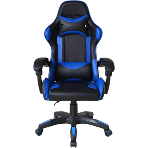 <span class=keywords><strong>Poltrona</strong></span> <span class=keywords><strong>da</strong></span> Ufficio Moderna di Alta Qualità, Nuovo Design Ergonomico, Comoda Sedia <span class=keywords><strong>da</strong></span> Gaming Sportiva Nera e Blu con Ruote - Product Image 3