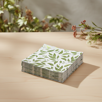 Serviettes de table jetables absorbantes en papier Airlaid 2 plis en pâte de bois vierge, motif coloré sérigraphié, Thanksgiving