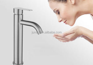 <span class=keywords><strong>Grifo</strong></span> Clásico Monomando de Acero Inoxidable para <span class=keywords><strong>Lavabo</strong></span>, Acabado Cepillado, Salida Alta, Agua Fría y Caliente, Válvula Cerámica - Product Image 5