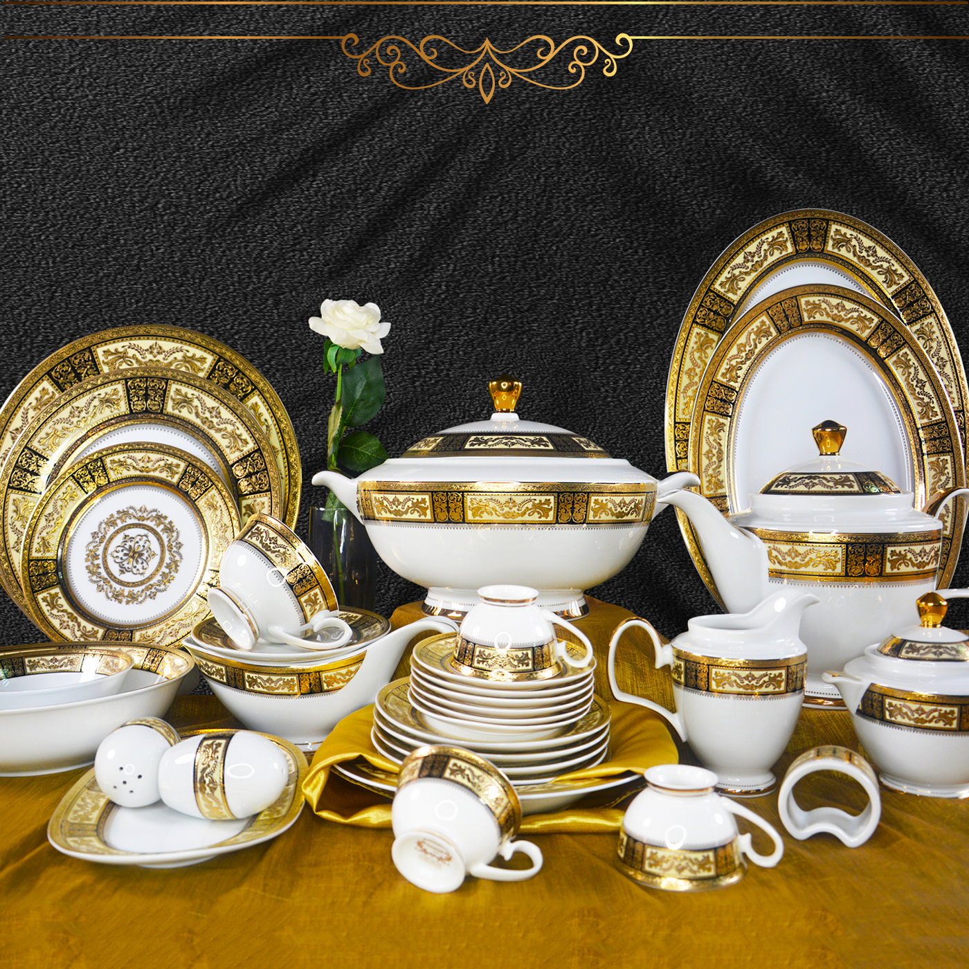 Porcelain Saudi Arabia Market Dinner Set High Quality