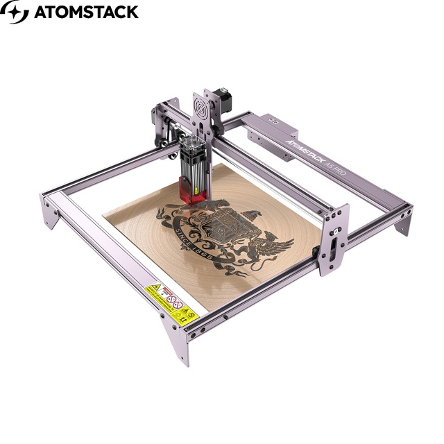 ATOMSTACK A5 Pro 5W Laser Cutter and Engraving Machine for Paper Wood Bamboo Cardboard Smart Laser Engraving Machine Portable