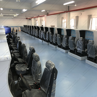 Vente en Gros Simulateur de Conduite Apprentissage Simulateur de Conduite Automobile Deux Places avec Écran Unique