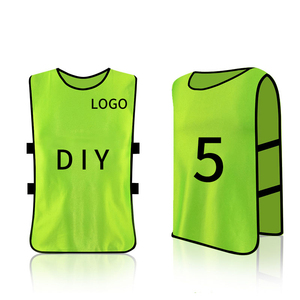 Gilet d'entraînement de football personnalisable maillots d'entraînement numérotés dossards pour jeunes adultes dossards à logo personnalisé bon marché pour les sports d'équipe - Product Image 1
