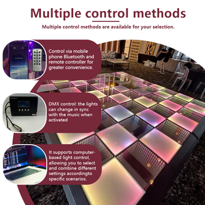 2026 Le Plus Récent Tapis de Danse LED DMX Magnétique Miroir Infini 3D Éblouissant d'Usine pour Soirée Extérieure Mariage Scène DJ - Product Image 5