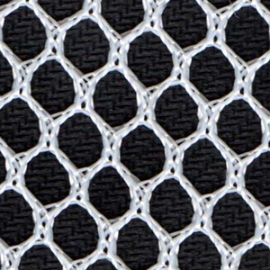 160GSM lỗ lớn <span class=keywords><strong>Polyester</strong></span> lưới lục giác vải trong màu đen và trắng cổ phiếu - Product Image 1