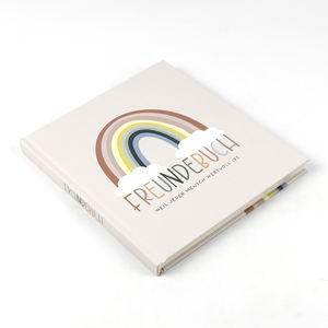 Libro de Amistad Infantil Personalizado A5 con Diseño de Arcoíris, Tapa Dura Laminada, Encuadernado Cosido, Diario de Recuerdos para Niños, Versículos Bíblicos - Product Image 5