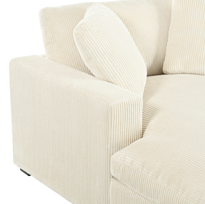 Modern Oversized Chaise Lounge Chair-Corduroy Fabric Waterproof Adjustable Height Durable Wood Legs Living Room Furniture - Product Image 6