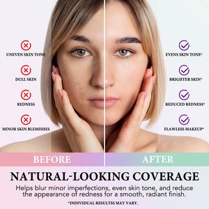 <span class=keywords><strong>Base</strong></span> de maquillage minérale Ikzee, crème de <span class=keywords><strong>base</strong></span> pour le <span class=keywords><strong>visage</strong></span>, imperméable, anti-brillance, 3-en-1, écran solaire, correcteur SPF50 PA+++, - Product Image 4