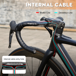 <span class=keywords><strong>Manillar</strong></span> de <span class=keywords><strong>Carretera</strong></span> <span class=keywords><strong>Aero</strong></span> de Fibra de <span class=keywords><strong>Carbono</strong></span> Premium con Cableado Interno Completo Personalizable para Bicicletas de <span class=keywords><strong>Carretera</strong></span>, Diseño Ligero de Alta Resistencia - Product Image 5