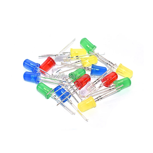 <span class=keywords><strong>Stock</strong></span> de 1000pcs F5 5mm LED Redondos Blancos, Rojos, Verdes, Azules, Amarillos, Transparentes, Súper Brillantes, Diodos Emisores de Luz - Product Image 2
