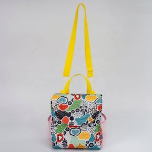 Kids Cute Puffer Insulated <b>Lunch</b> <b>Box</b> Bag Thermal Cooler Bag in Overall Pattern - Product Image 5