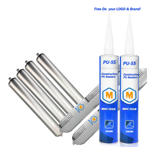 Scellant de construction noir à module élevé, adhésif PU en saucisse pour joints et fissures, mastic polyuréthane pour une meilleure lisibilité et visibilité - Product Image 1