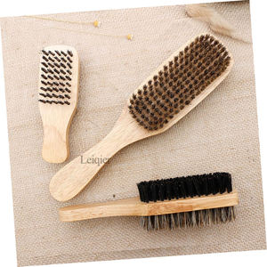 แปรงโกนหนวดไม้แบบสองด้านพร้อมโลโก้สั่งทำพิเศษ สำหรับช่างตัดผม ดูแลขนเคราและจัดแต่งทรงผม ขนแปรงไนลอนเปลี่ยนได้ - Product Image 5