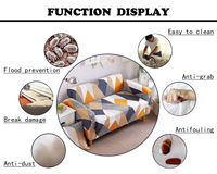 Housse de canapé imperméable et lavable en tissu uni pour la maison, avec élastique extensible antidérapant pour canapé inclinable en velours