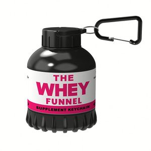 Shaker Bottle <b>Container</b> Funnel Gym Protein Powder Storage Keychain Mountaineering Buckle Pre Workout Key Chain Custom Logo - Product Image 4