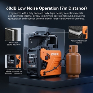 Générateur essence/GPL 5KW <span class=keywords><strong>Predator</strong></span>, générateur silencieux portable double carburant 5000, générateur d'usine OEM ODM - Product Image 4