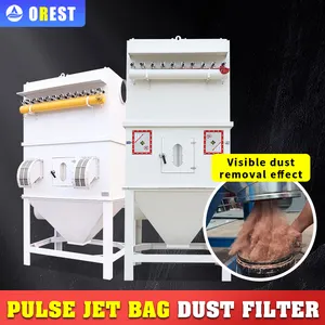 Collecteur de poussière de filtre à sac d'impulsion de machine unique de système de filtre