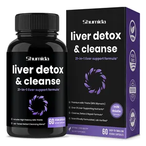 Health care supplement capsules support liver detox & cleanse 21-in-1 liver support boost metabolism formula capsule