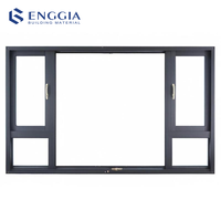 Ventanas Francesas Abatibles y Giratorias de Aluminio con Rotura de Puente Térmico, Vidrio Doble Low-E, Certificación NFRC AS2047 Personalizada