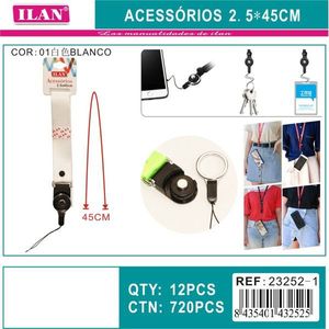 Ilan Accessories Cordino 2,5x45 cm per badge e tessere identificative - Product Image 1