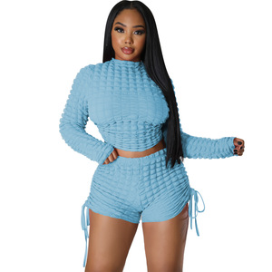 <span class=keywords><strong>2023</strong></span> nuovo Sexy set da donna con schienale corto di Popcorn da donna - Product Image 4